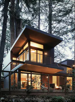 front exterior modern redwood cottage front exterior modern redwood cottage