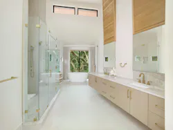 The Treehouse's interior bathroom shot The Treehouse's interior bathroom shot