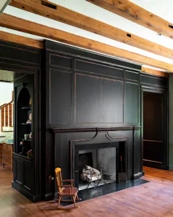 Recreation of a historic fireplace in a Pennsylvania farmhouse Recreation of a historic fireplace in a Pennsylvania farmhouse