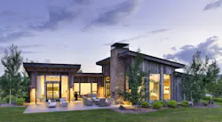 indoor-outdoor fireplace in custom home indoor-outdoor fireplace in custom home