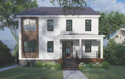 Front view of Symbi net zero ready house Front view of Symbi net zero ready house