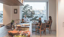 The dining space near the kitchen in a Potrero Hill home designed by Sidell Pakravan Architects The dining space near the kitchen in a Potrero Hill home designed by Sidell Pakravan Architects
