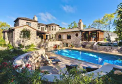 Porch that wraps around pool terrace Porch that wraps around pool terrace