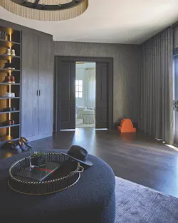 Pocket doors leading to master bedroom Pocket doors leading to master bedroom