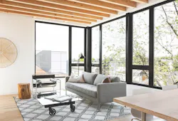 Natural light in rooftop room adjacent to enclosed outdoor space Natural light in rooftop room adjacent to enclosed outdoor space