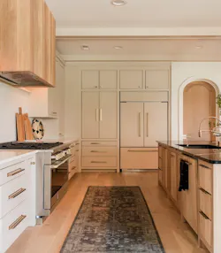 Storage was added throughout the kitchen to keep clutter hidden away. Storage was added throughout the kitchen to keep clutter hidden away.