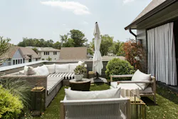 Rooftop terrace seating Rooftop terrace seating