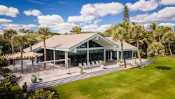 The deck on this Jupiter Island, Fla. home features rot-resistant materials and totals 5,000 square feet. | Photo: Jana Bannan The deck on this Jupiter Island, Fla. home features rot-resistant materials and totals 5,000 square feet. | Photo: Jana Bannan