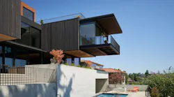 The Sound House captures views of Puget Sound, Mount Rainier, and Seattle. The Sound House captures views of Puget Sound, Mount Rainier, and Seattle.