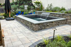 Plunge pool at Westlawn, Pa., home Plunge pool at Westlawn, Pa., home