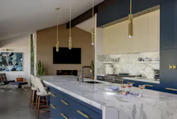 The renovated kitchen of a mid-century home on Mercer Island by Dyna Builders The renovated kitchen of a mid-century home on Mercer Island by Dyna Builders