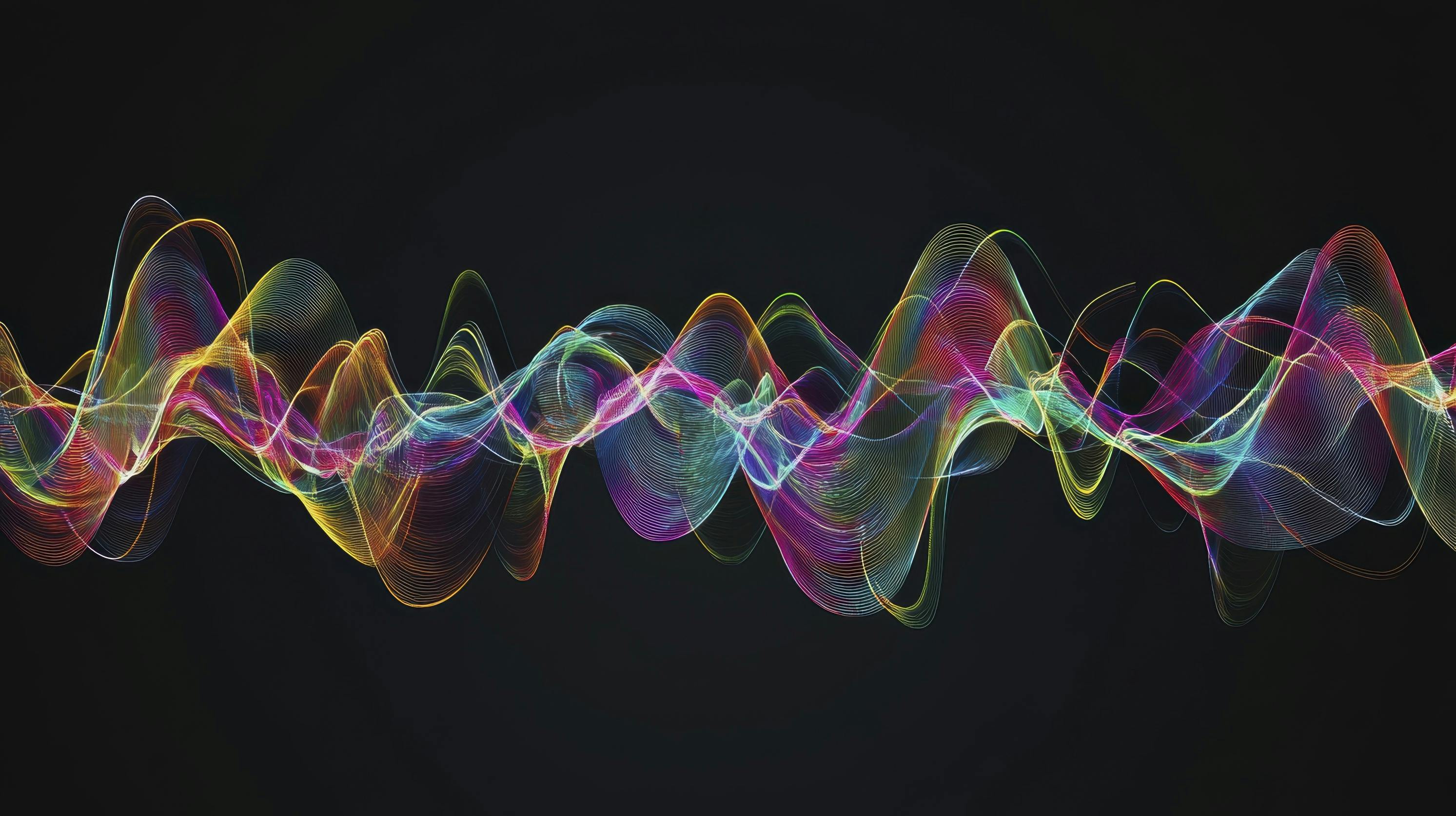 Abstract pattern of gps signals and wave patterns