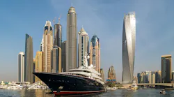 Skyline of Dubai with a luxury yacht | Custom Builder Wealth Report Skyline of Dubai with a luxury yacht | Custom Builder Wealth Report
