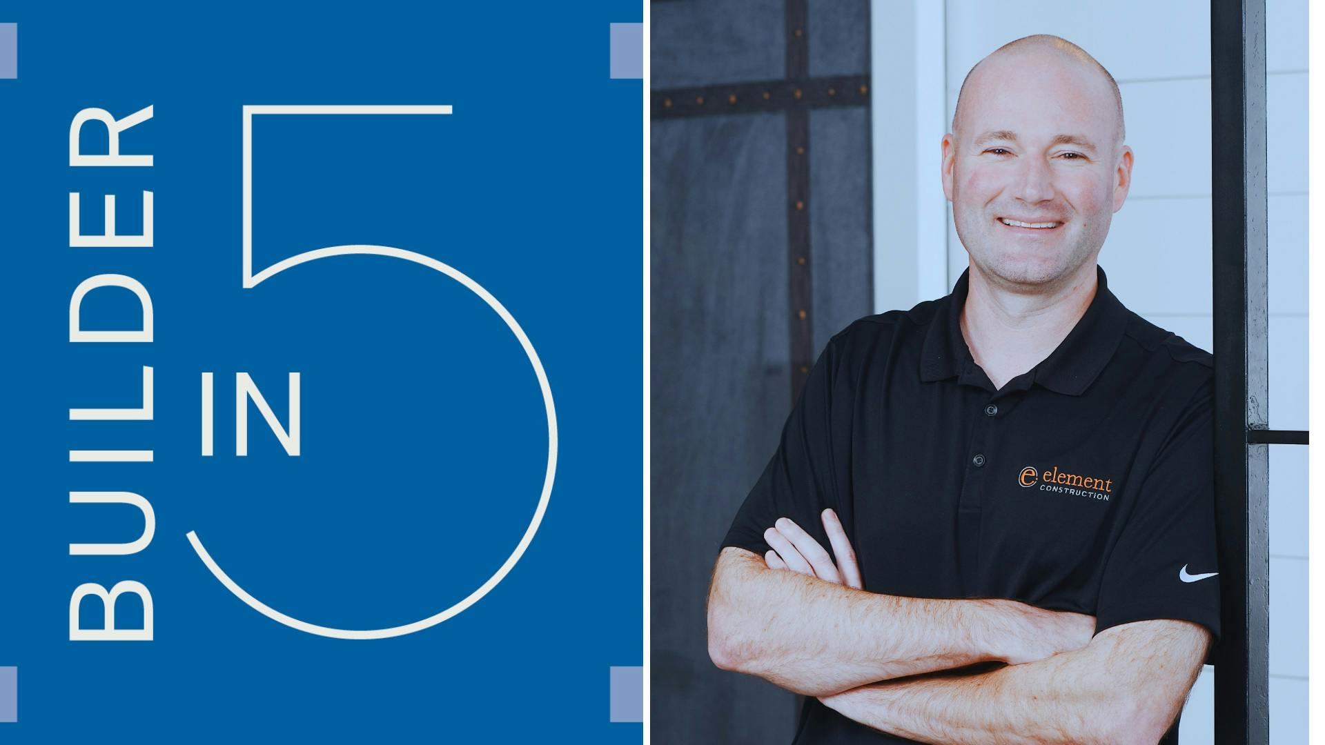 Headshot of Brandon from Element Construction in South Carolina for a Builder in 5 Q&A with Custom Builder magazine