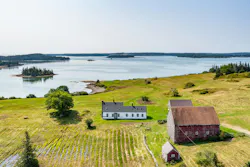 Aerial view of a coastal Maine property. Brokers like Joseph Sortwell partner with builders and engineers to help buyers assess land potential and envision custom build opportunities early in the process. Aerial view of a coastal Maine property. Brokers like Joseph Sortwell partner with builders and engineers to help buyers assess land potential and envision custom build opportunities early in the process.