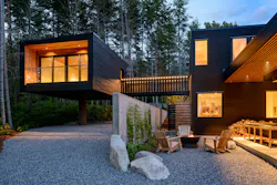 Treehouse on site at the Deer Harbor home Treehouse on site at the Deer Harbor home