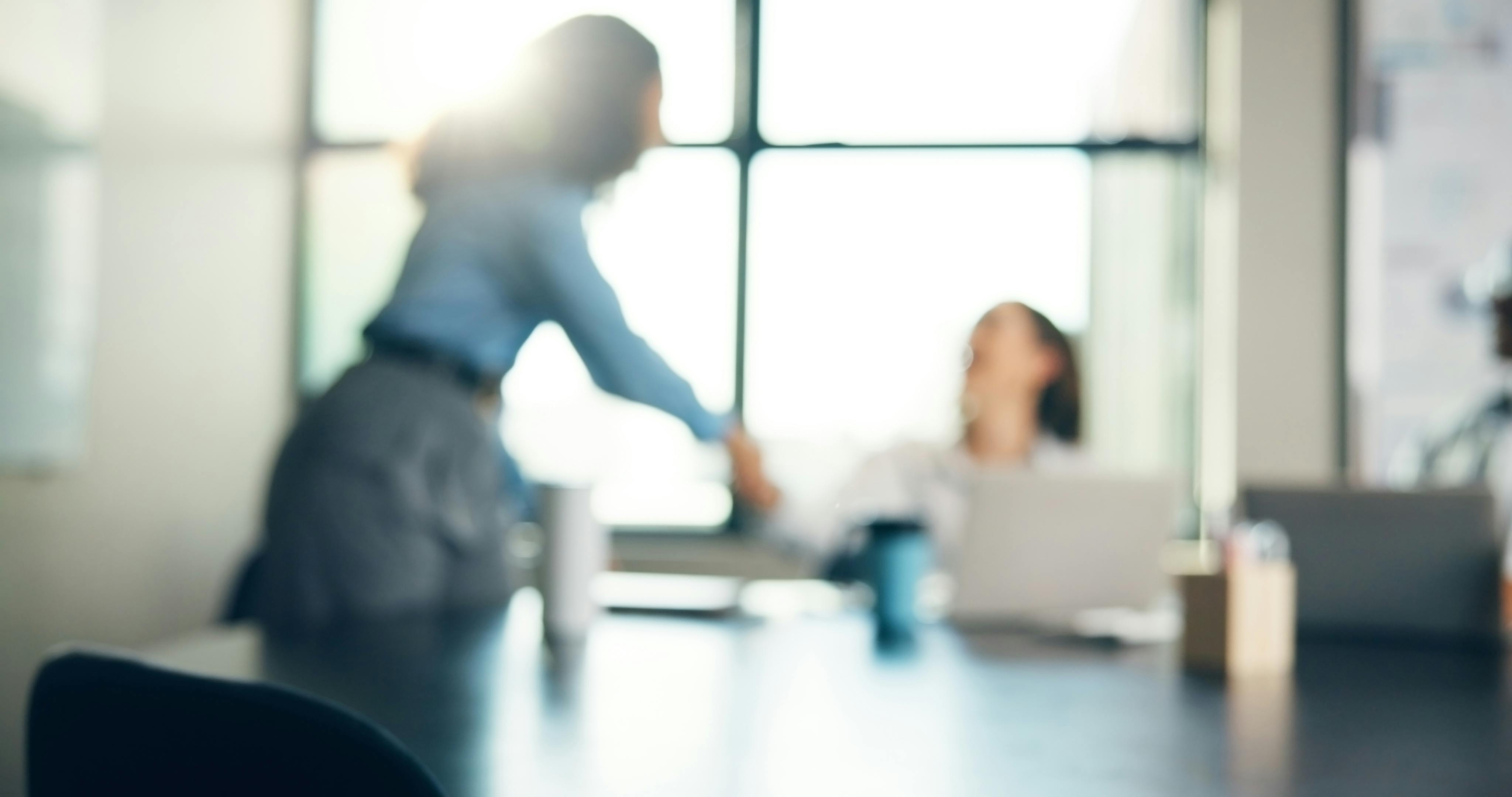 Abstract image of a client consultation