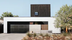 Front elevation of Cupertino custom home Front elevation of Cupertino custom home