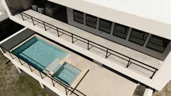 Concrete shown on deck Concrete shown on deck