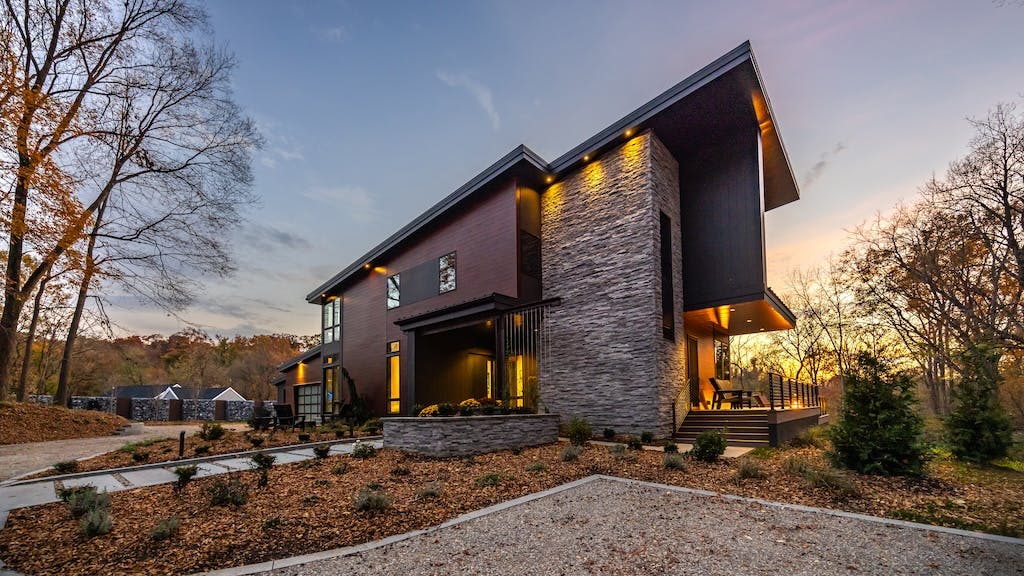 Exterior of Treetops home