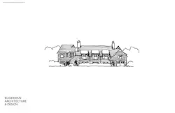 Concept sketch, drawn by hand, by Kligerman Architecture & Design Concept sketch, drawn by hand, by Kligerman Architecture & Design