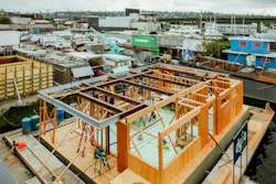 Dyna Builders making a floating home inside their floating home factory Dyna Builders making a floating home inside their floating home factory