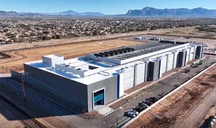 An aerial view of the NTT Global Data Center Americas PH1