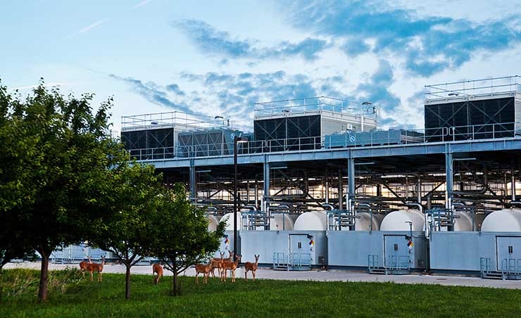 The Google data center campus in Council Bluffs, Iowa. (Photo: Google)