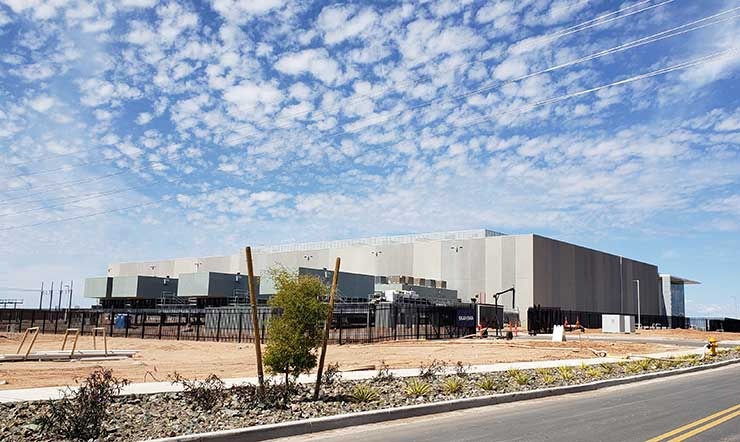 The first EdgeCore data center in Mesa, Arizona. (Photo: Rich Miller)