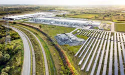 An on-site solar energy array at the Google data center campus iin Belgium. (Photo: Google) An on-site solar energy array at the Google data center campus iin Belgium. (Photo: Google)