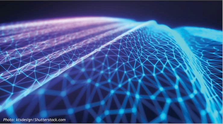 The future of business will be distributed yet constantly connected, facilitated by cloud computing, intelligent devices, real-time data analytics, seamless collaboration, and high-speed networks. Source: ktsdesign/Shutterstock.com, courtesy of DataBank
