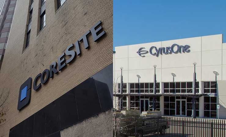 CoreSite and CyrusOne announced acquisition deals on the same morning. (Images: Rich Miller, CyrusOne)
