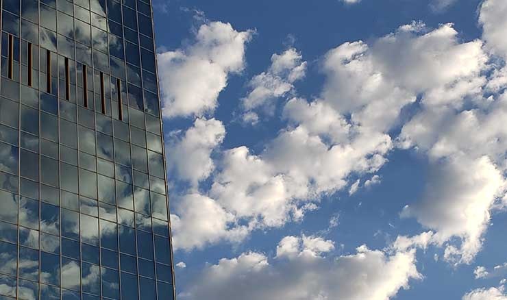 Enterprise customers are weighing the best options for taking advantage of cloud computing models. (Photo: Rich Miller)