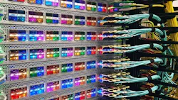 The Facebook Fabric Aggregator, a system that manages data traffic between its data centers. (Photo: Rich Miller) The Facebook Fabric Aggregator, a system that manages data traffic between its data centers. (Photo: Rich Miller)