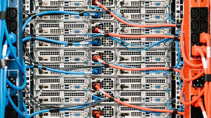 A custom-built server in an eBay data center. eBay processes 300 billion data queries each day. (Photo: eBay)