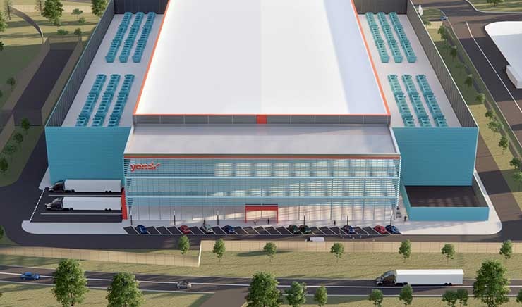 An illustration of the Yondr Hyperbloc design for large-scale data center developments. (Image: Yondr Group)