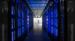 Rows of blue-lit server cabinets inside one of Facebook’s data centers in Altoona, Iowa. (Photo: Facebook) Rows of blue-lit server cabinets inside one of Facebook’s data centers in Altoona, Iowa. (Photo: Facebook)