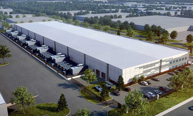 An illustration of the new Skybox CH1 data center in Elk Grove Village, Illinois. (Image: Skybox Datacenters)