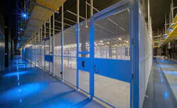 A view of cages to house colocation equipment in the new Equinix DC21 data center in Ashburn, Virginia. (Photo: Equinix) A view of cages to house colocation equipment in the new Equinix DC21 data center in Ashburn, Virginia. (Photo: Equinix)