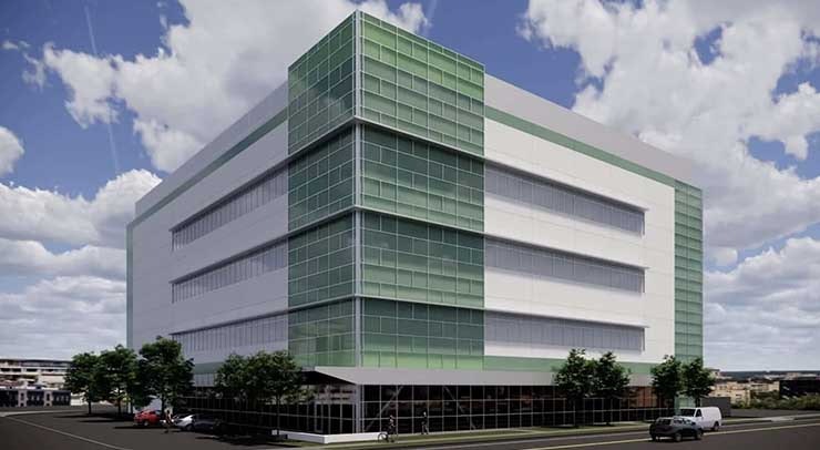 An illustration of the planned Prime Data Centers facility in Santa Clara. (Image: Prime)