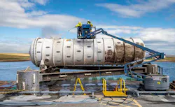 The Project Natick data center module was recently retrieved from the ocean floor near Scotland. (Photo: Microsoft) The Project Natick data center module was recently retrieved from the ocean floor near Scotland. (Photo: Microsoft)