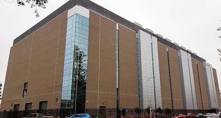 CoreSite&rsquo;s newest data center in Santa Clara, Calif. (Photo: Rich Miller)