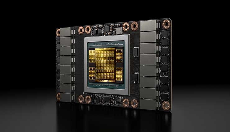 Microsoft Azure&rsquo;s new NDv2 instance can scale up to 800 interconnected NVIDIA V100 GPUs, pictured here. (Image: NVIDIA)