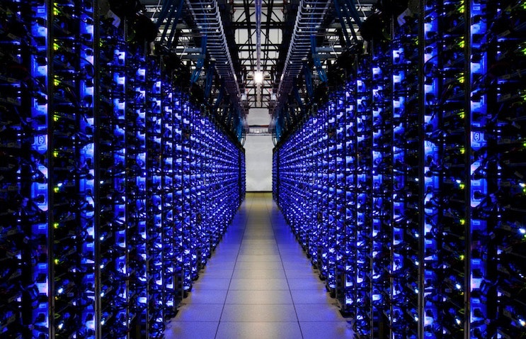 Edge computing provides enterprises with the option to receive real-time data insights at or near the source versus relying on the cloud to complete analysis on stored data. (Photo: Google, Google servers)