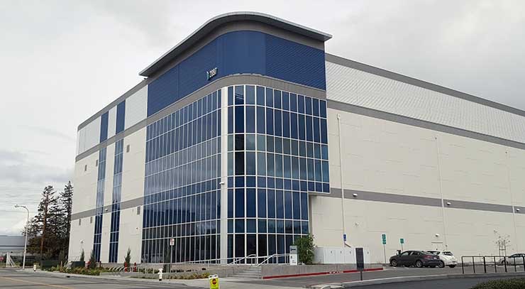The V6 data center at the Vantage Data Centers campus in Santa Clara. (Photo: Rich Miller)