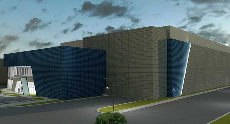 An illustration of an Aligned Energy data center planned for Ashburn, Virginia. (Image: Aligned Energy)