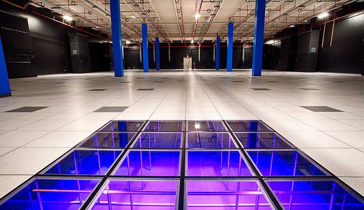 A data hall inside a STACK Infrastructure data center.