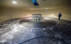 A huge spool of the MAREA subsea data cable stored on board its installation vessel near Virginia Beach. (Photo: RUN Studios for Microsoft) A huge spool of the MAREA subsea data cable stored on board its installation vessel near Virginia Beach. (Photo: RUN Studios for Microsoft)