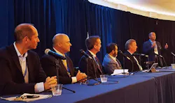 The Data Center 360 panel at the CAPRE Mid-Atlantic Summit featured service provders operating in Northern Virginia. From left to right: CoreSite’s Juan Font, Lee Kestler of Vantage Data Center, RagingWire’s Jim Leach, analyst Chris Moon of ING, Ken Parent of Element Critical, and moderator Dan Ephraim of Infomart Data Centers (Photo: Rich Miller) The Data Center 360 panel at the CAPRE Mid-Atlantic Summit featured service provders operating in Northern Virginia. From left to right: CoreSite’s Juan Font, Lee Kestler of Vantage Data Center, RagingWire’s Jim Leach, analyst Chris Moon of ING, Ken Parent of Element Critical, and moderator Dan Ephraim of Infomart Data Centers (Photo: Rich Miller)