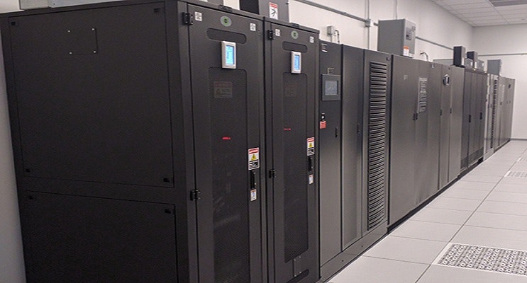Data centers depend on their UPSs and associated battery backups to provide continuity of their critical systems during a power outage. (Photo: Emerson Network Power)